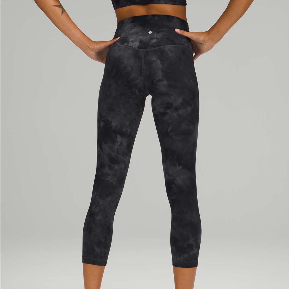 Lululemon Cropped Tie Dye High-Rise Legging